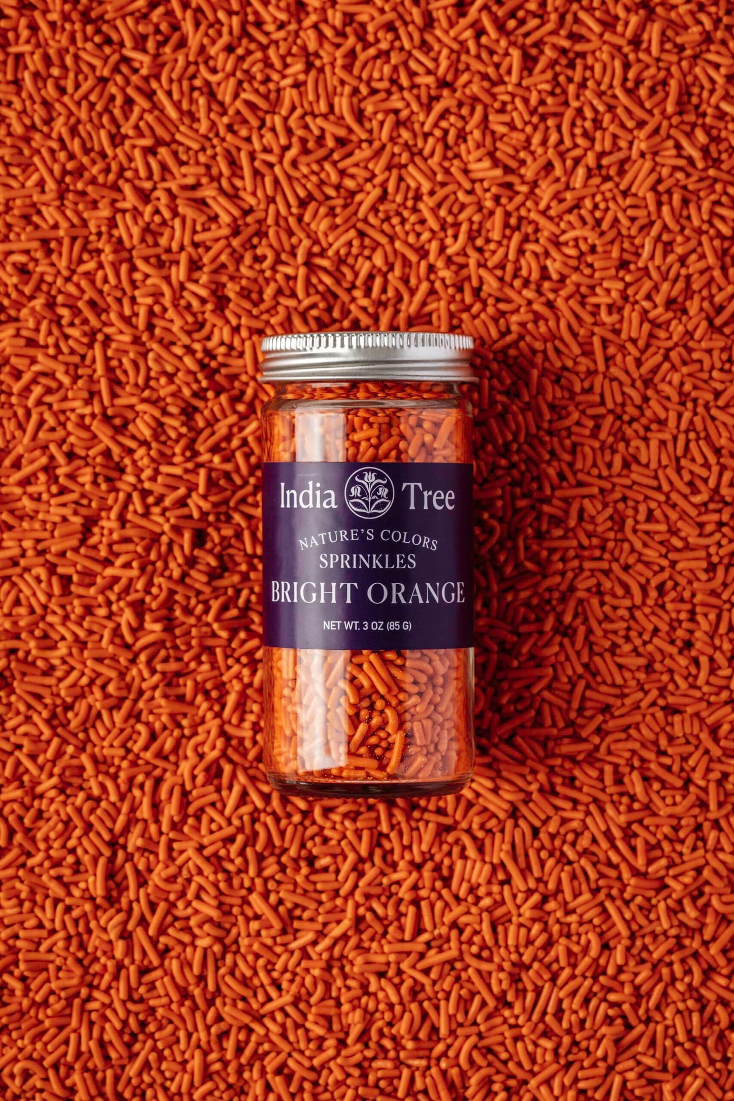 Bright Orange Sprinkles, Shimmery Sugar Sprinkles for Baking and Decorating, 2.9 Lb Canister (Pack of 1)