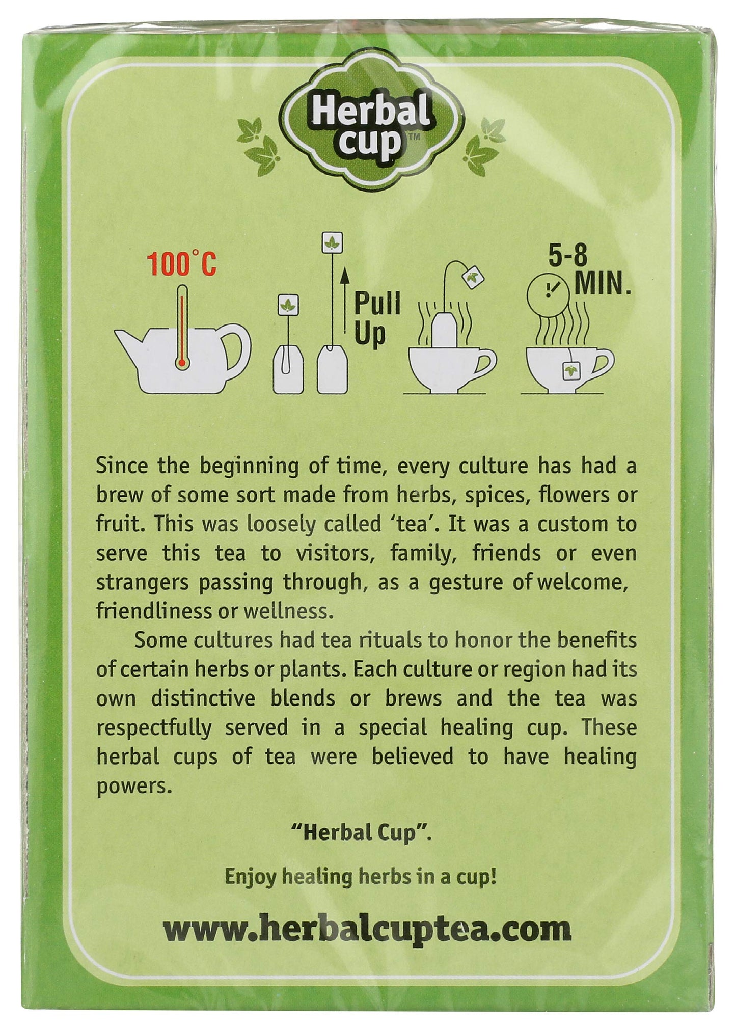 Herbal Cup Ayurveda Moringa Tea, Organic Turmeric, No Caffeine Herbal Teas (16 Count, Pack of 1)