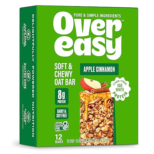 Over Easy Soft and Chewy Granola Breakfast Bars - Granola and Protein Bars - Energy Snack Bars - Clean, Gluten Free, Dairy Free, Soy Free and Kosher