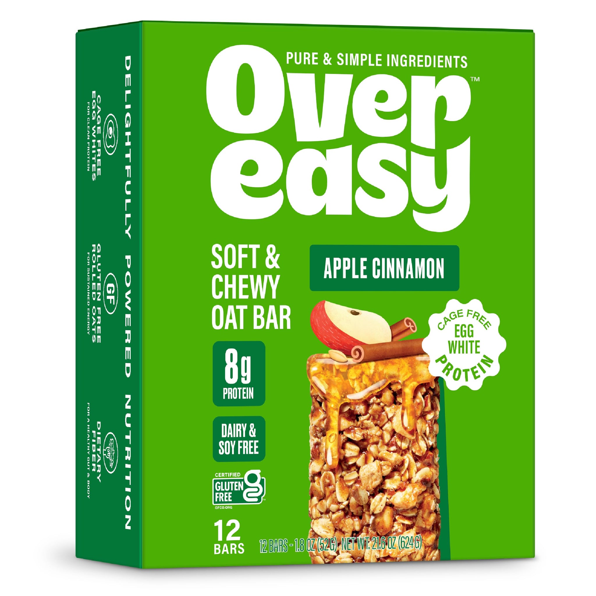 Over Easy Soft and Chewy Granola Breakfast Bars - Granola and Protein Bars - Energy Snack Bars - Clean, Gluten Free, Dairy Free, Soy Free and Kosher