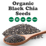 Food to Live - Organic Black Chia Seeds, 2 Pounds - Non-GMO, Whole, Sproutable, Vegan, Kosher, Keto, Sirtfood, Bulk