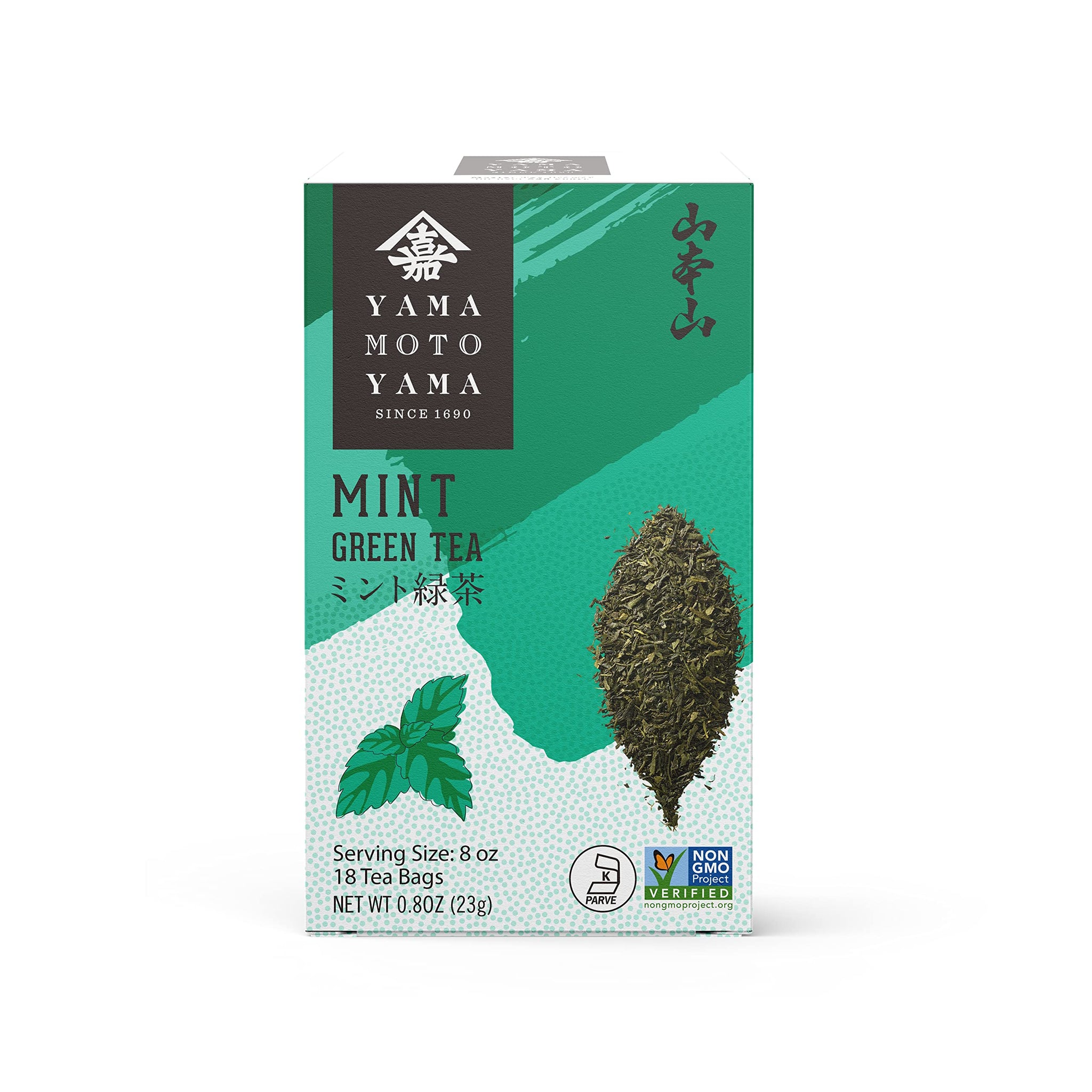 Yamamotoyama Mint Green Tea, 18 bags