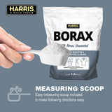 Harris Borax Laundry Booster and Multipurpose Cleaner, 1.5lb (Unscented)