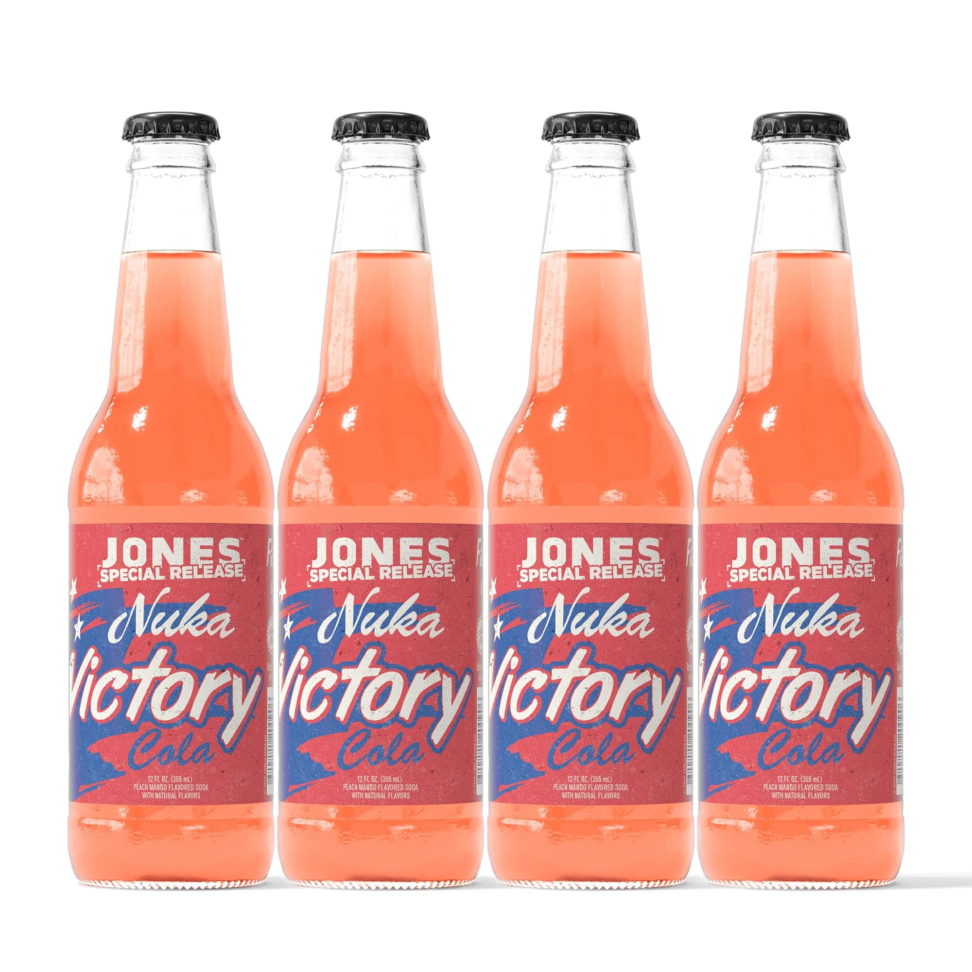 Jones Soda Co. Special Release Nuka Cola Victory | Fallout Merchandise | Cane Sugar Soda | Craft Soda Pop | Soda Soft Drinks | Glass Bottle Soda |