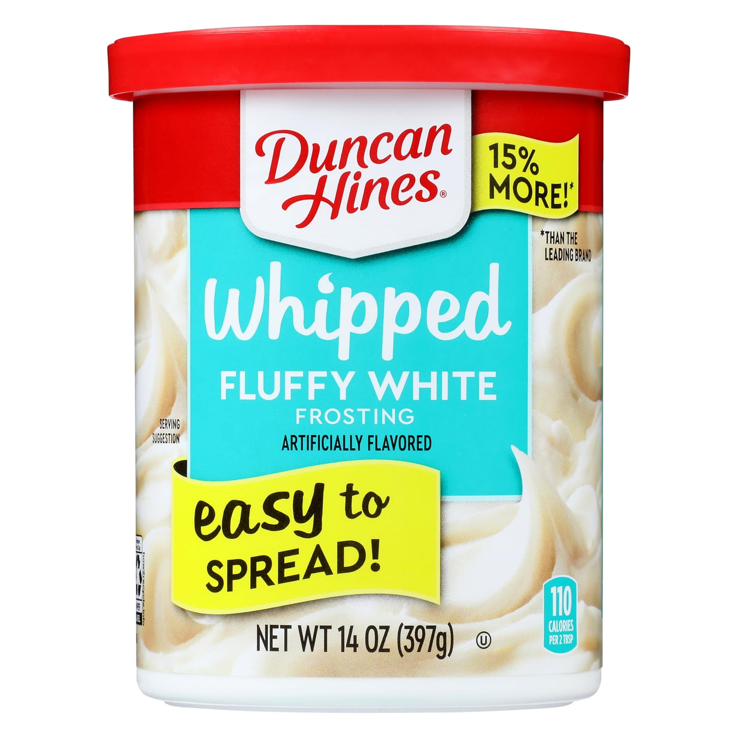 Duncan Hines Whipped Fluffy White Flavored Frosting, 14 oz.