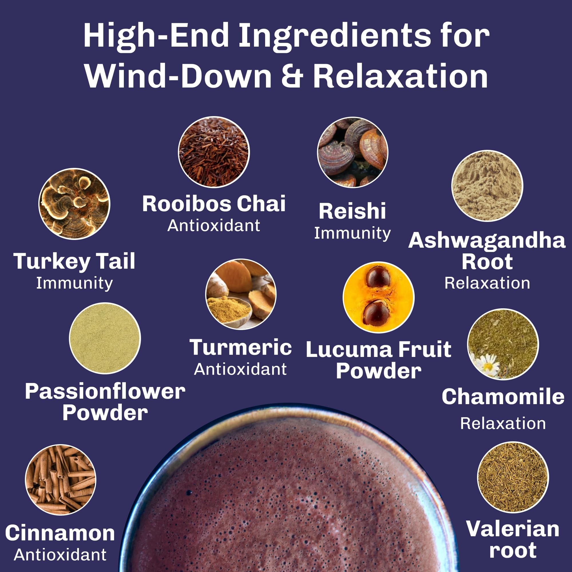 MUD\WTR Rest Evening Mushroom Blend Powder | 2,240mg Adaptogenic Mushroom Tea | Sleep Support, Wind Down & Relaxation Tea | USDA Organic & Vegan |