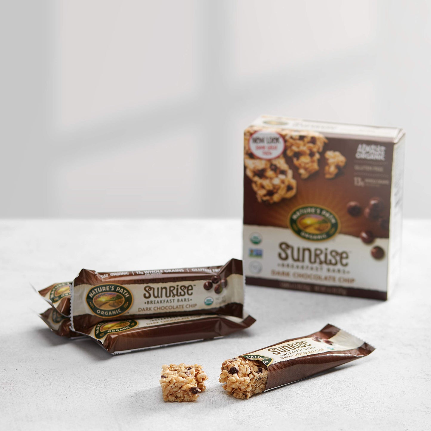 Nature's Path Organic Gluten-Free Chewy Granola Bars, Dark Chocolate Chip, 6.2 Ounce Box
