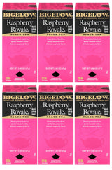 Bigelow Raspberry Royale Tea Bags 28-Count Boxes (Pack of 6) Black Tea Bags All Natural Gluten Free Rich in Antioxidants