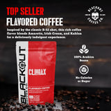 Blackout Coffee Climax Amaretto, Irish Cream & Kahlua Flavored Ground Coffee - Medium Roast, Smooth Taste, Guilt-Free Indulgence - Freshly Roasted