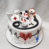 19PCS Nurse Cake Toppers Nursing Cupcake Toppers Medicine Stethoscope Medical Instruments Decorations for Medical Rn Doctor Nurse Themed Party