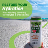 Coco Love 100% Coconut Water | 16.9 Fl Oz - 500 ml (12 Pack)