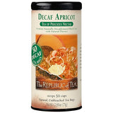 The Republic of Tea - Decaf Apricot Black Tea Tin, 50 Tea Bags, Environmentally-Friendly Decaffeinated Tea