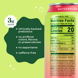 Bloom Pop Prebiotic Soda 12 Pack, Watermelon Lime Flavor, 12oz Cans | Prebiotic Soda for Gut Health, Low Calorie Soda, No Caffeine, Healthy Soft Drink