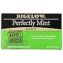 Bigelow Tea Perfectly Mint Black Tea, Caffeinated, 20 Total Tea Bags