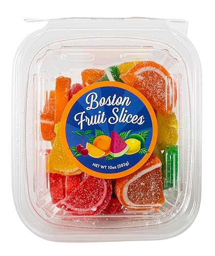 Boston Fruit Slices Mini Fruit Gummy Candies 10oz Tub
