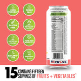 FrUve Super Water | Pineapple Strawberry Flavor | 12 16oz Cans | Healthy Drink | Zero Sugar | Low Calorie Drink | Powerful Antioxidants | Boosts