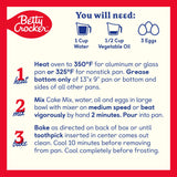 Betty Crocker Delights Super Moist Dark Chocolate Cake Mix, 13.25 oz.