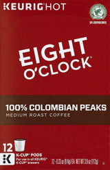 Eight O'Clock Coffee Colombian Peaks Keurig K-Cups Coffee, 12 Count