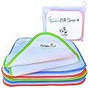 Certain Leaf Kitchen Dish Cloths & Towels - Reusable Double-Layered Rayon derived from Bamboo Cloth, Super Absorbent Fast Drying Non-Scratch Kitchen