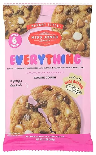 Miss Jones Baking Co Everything Jumbo Cookies, 12 OZ