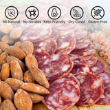 Angel's Salumi Nostrano Salami - 5.5oz Gourmet Artisanal Charcuterie - Humanely Raised, Vegetarian Fed, Antibiotic, Hormone, Nitrite, and MSG-Free
