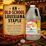 Cajun Chef Green Louisiana Hot Sauce 128 oz, 1 Gallon Mild Green Cayenne Pepper Sauce Made with Louisiana Peppers, Cajun Style Hot Sauce for Gumbo