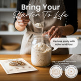 ERNEY Dehydrated Sourdough Starter for Bread Making - Perfect Rise Organic Sourdough Bread Flour with Instruction - Versatile Homemade Pastry Flour