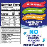 Capri Sun Roarin' Waters Flavored with Other Natural Flavor Water Beverage, 30 Pouches, for School Lunches and On-the-Go Hydration, Fruit Punch