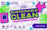 Planet Brands Laundry Detergent Sheets - Made in Sweden, Up to 100 loads 50 Sheets, Sustainable Clean Liquidless Technology, Dissolves Instantly, No