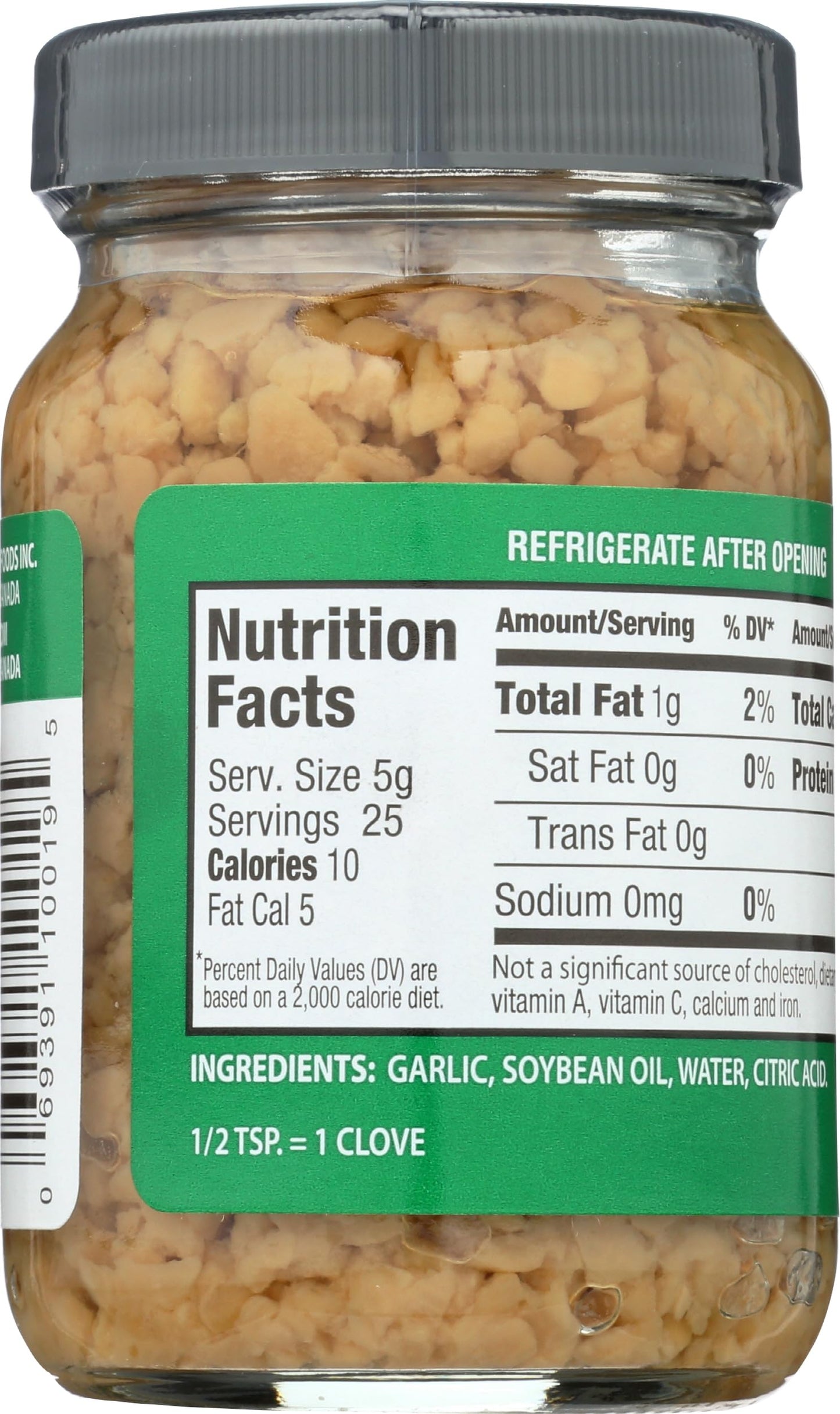 Derlea Garlic Minced, 4.4 OZ
