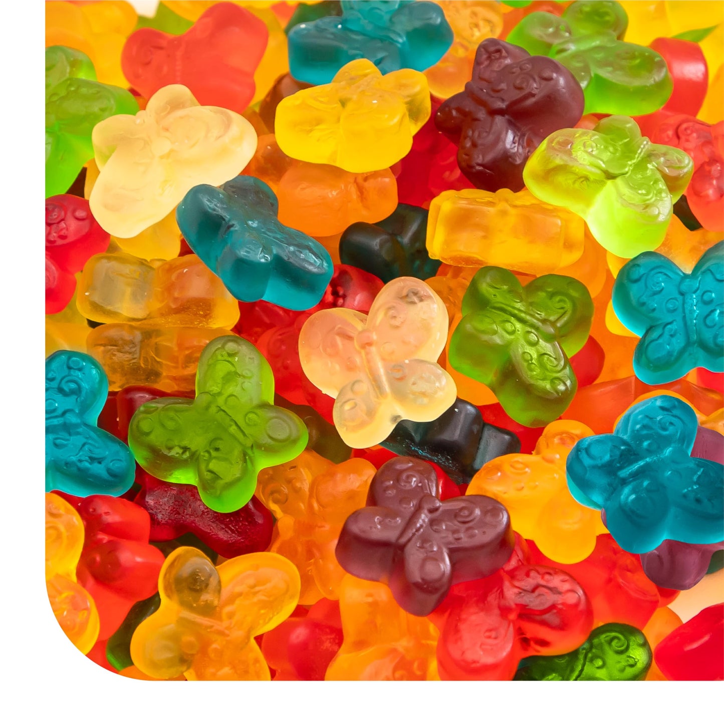 Gummy Butterflies - 1 Pound Pack - Gummy Candy - Butterfly Party Favors - Assorted Fruit Flavored Chewy Candy for Gifting, Snacking, Buffets & Themed