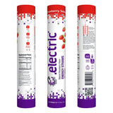 Electric Energy Drink Straws - Strawberry Solace 10 Straws - 100mg Caffeine, L-Theanine, B Vitamins - Zero Sugar, Zero Calories