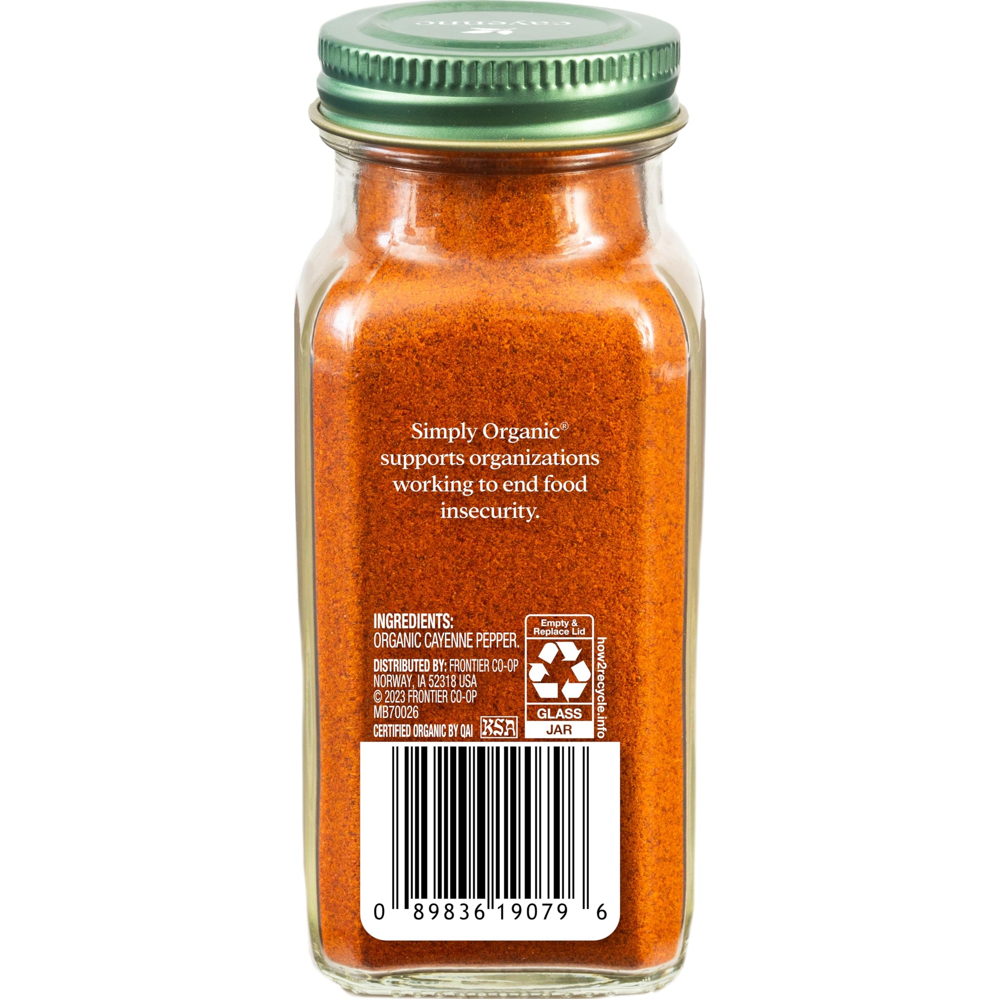 Simply Organic Cayenne Pepper, 2.50 Ounce, Pure, Organic Cayenne Peppers, No GMO's, Kosher Certified