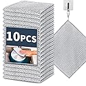 BlissVeritura Reusable Non Scratch Wire Dishcloth, 10pcs Steel Wire Cloths, Double-Layer Stainless Rag, Kitchen Cleaning Cloths, Suitable for Sinks