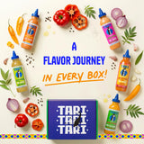 Tari Hot Sauce 5Pk Gift Box - Aji Rocoto, Aji Amarillo, Zesty Verde, Smoky Heat & Tropical Kick - 11.8oz each (5ct)