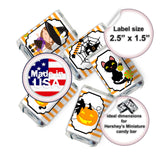 Halloween Stickers Wrappers, Pack of 54 Cat Halloween Party Labels for Treats Decorations