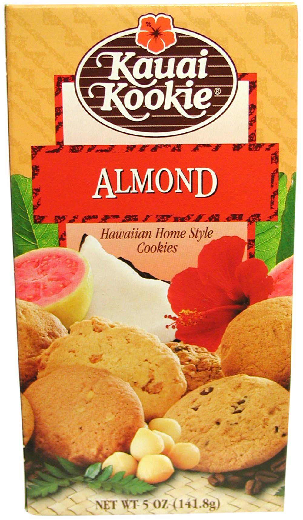 Kauai Kookie Almond Hawaiian Home Style Cookies 5 oz. box
