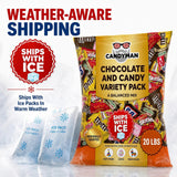 Candyman Easter Candy Variety Pack, 20 lb Bulk Individually Wrapped Candy