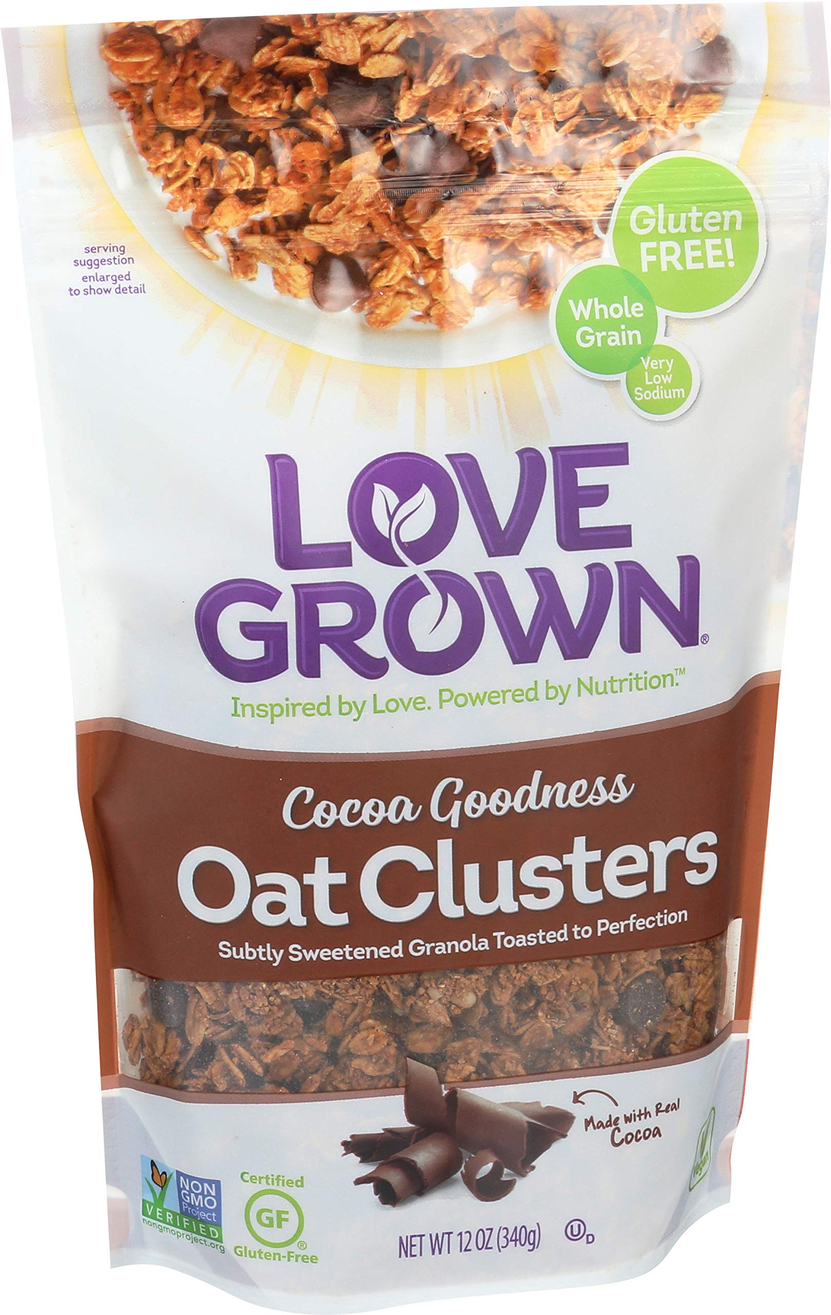 Love Grown Cocoa Goodness Oat Clusters, 12 oz. Bag