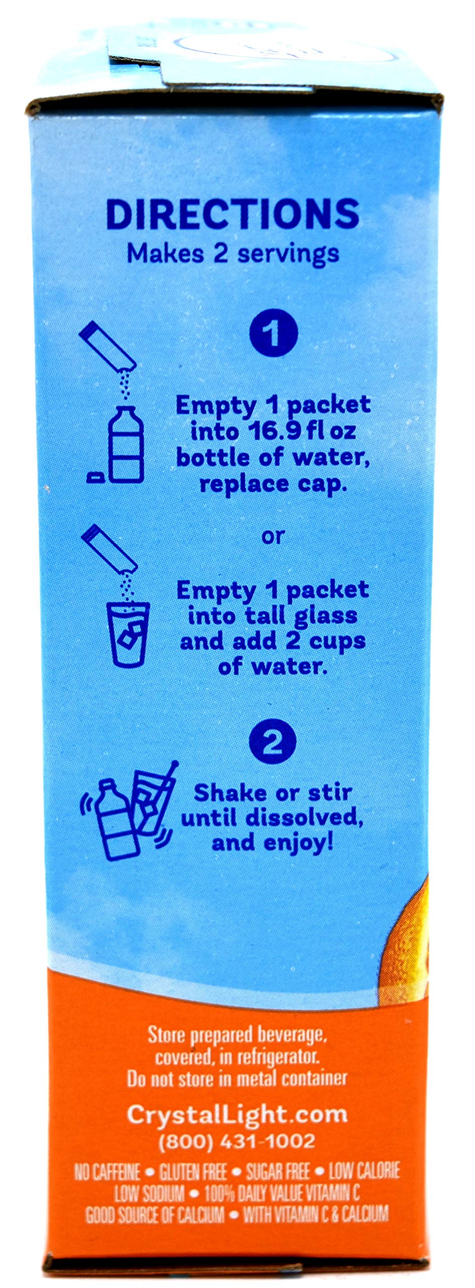 Crystal Light On-The-Go Drink Mix Packets, Zero Sugar Powdered Water Enhancer, Natural Flavor Low Calorie Beverage Mix, Powdered Soft Drink Mix