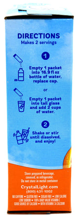 Crystal Light On-The-Go Drink Mix Packets, Zero Sugar Powdered Water Enhancer, Natural Flavor Low Calorie Beverage Mix, Powdered Soft Drink Mix