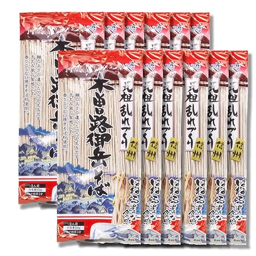Hakubaku Authentic Japanese Buckwheat Noodle, Kisoji Ontake Soba 7oz (12 pack)