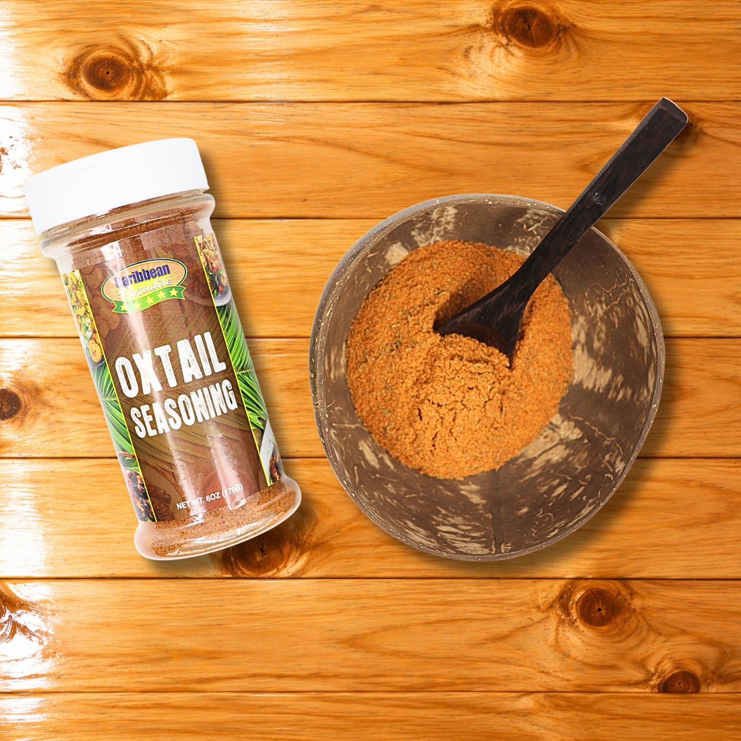 Caribbean Paradise Oxtail Seasoning, 6 oz (170 g), Authentic Caribbean Spice Blend for Oxtail, Beef, Stews & Braised Dishes