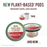 New England Coffee Breakfast Blend Medium Roast Single Serve Pods, 12ct Box (Pack of 1)