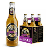 Flying Cauldron Butterscotch Beer Bottle, Pack of 4 (12 fl oz each) - Non Alcoholic Butterscotch beer made with Cane Sugar - Exotic Soda Ideal for All
