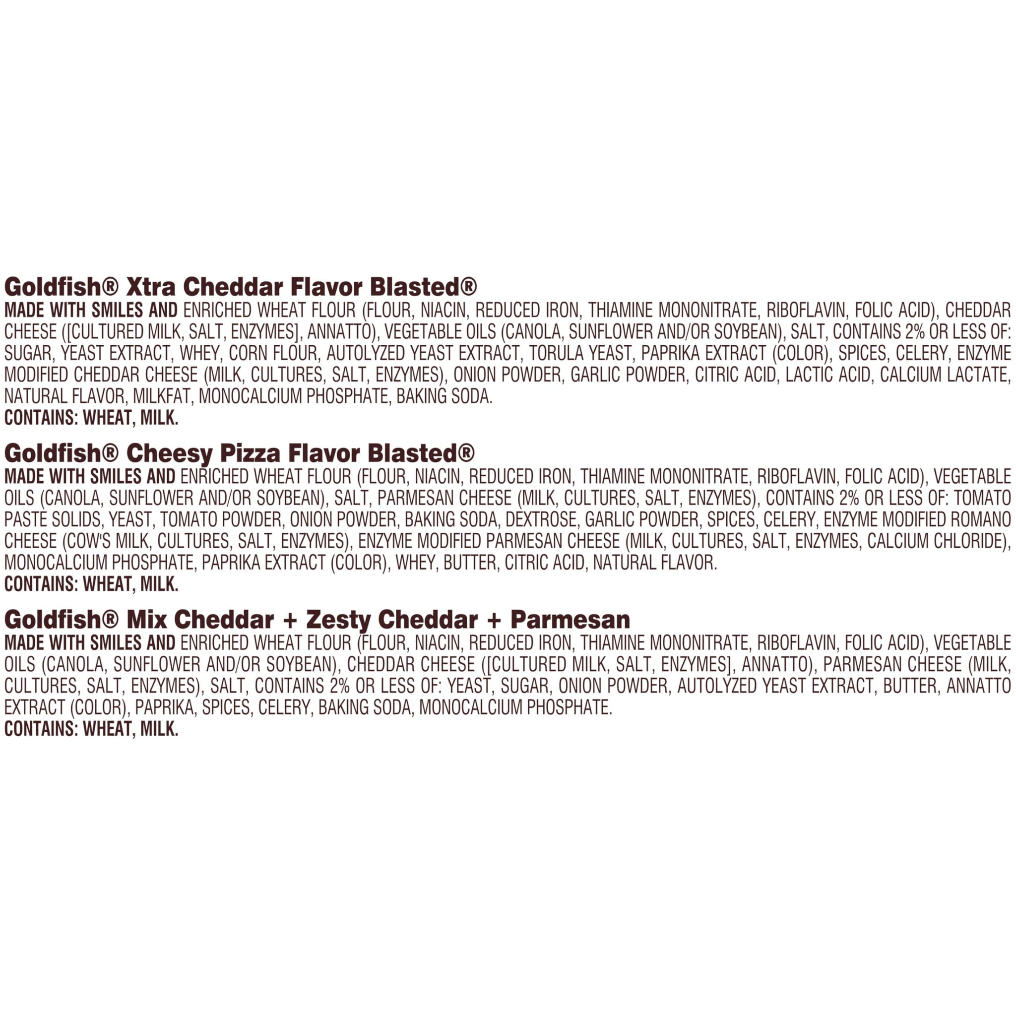 Goldfish Bold Mix Variety Pack Snack Crackers, 1 oz Snack Packs, 30 Ct Box