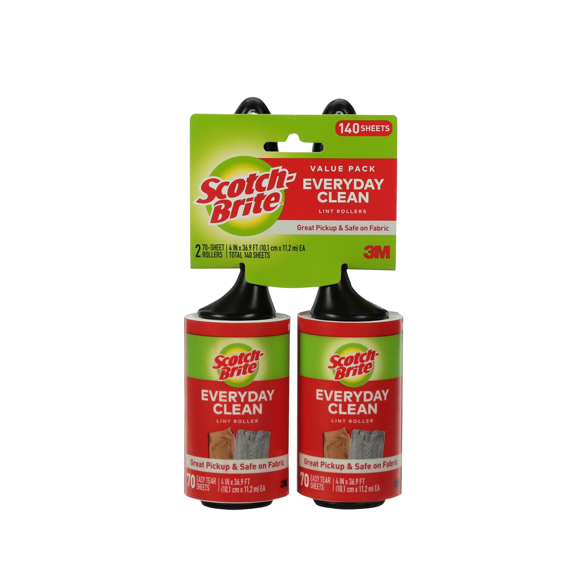 Scotch-Brite Twin Pack Lint Roller, 12 Rollers