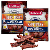 Bridgford Sweet Baby Ray’s Beef Jerky Original 3.25 oz Pack of 2 - Healthy High Protein Beef Jerky for Your Dietary Preferences - Ready-to-Eat Snacks