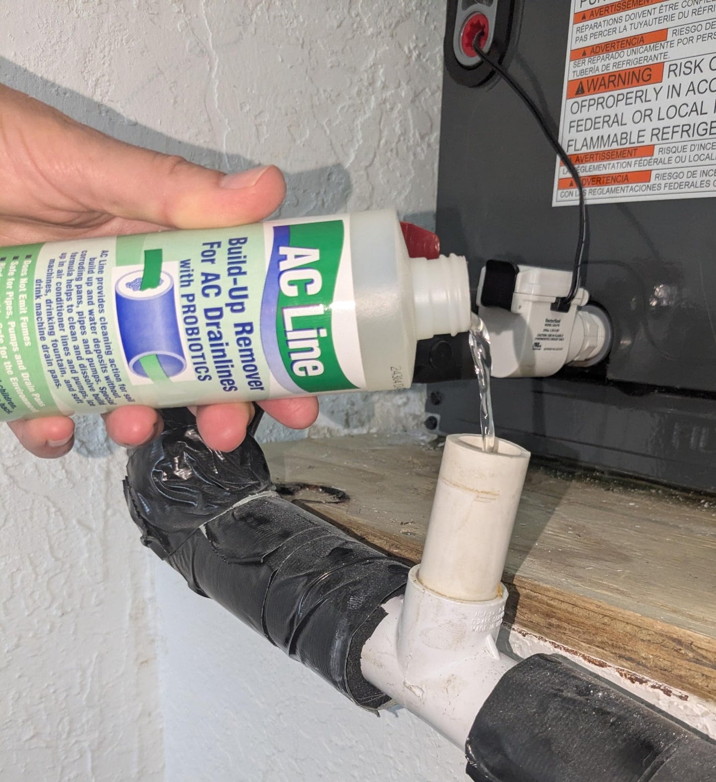AC Drain Line Cleaner - 4 Pack / 12 Month Supply - Cleans HVAC drain lines, condensate lines, and more