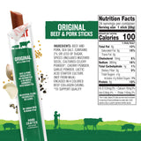 Snack Sticks by Vermont Smoke & Cure - Original Flavor - Beef & Pork - Healthy Meat Protein - 1oz Jerky Stick - 1 Count (Pack of 1)